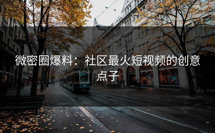 微密圈爆料：社区最火短视频的创意点子